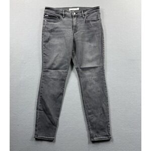 Athleta Jeans Womens 12P Gray Charcoal Wash Skinny Ankle Stretch Denim 31x26